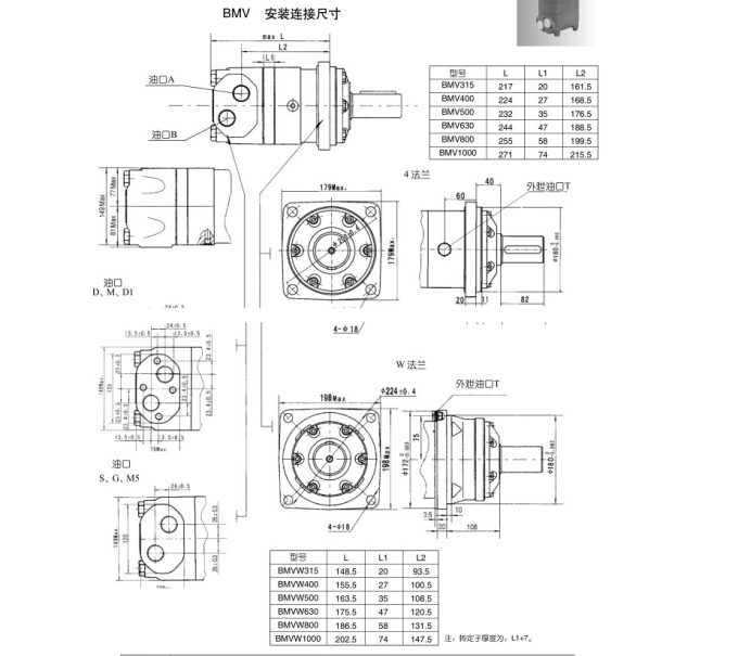 Omv 630 Orbit Hydraulic Motor Compatible With Danfoss 151b3103