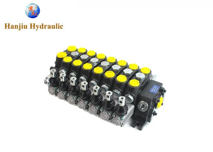 Hydraulic Command 100 Liters DCV100-7 Section Valves For Road Rescue ...