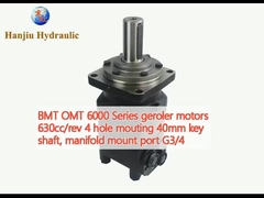 BMT OMT 6000 Series geroler motors 630cc/rev 4 hole mouting 40mm key shaft, manifold mount port G3/4