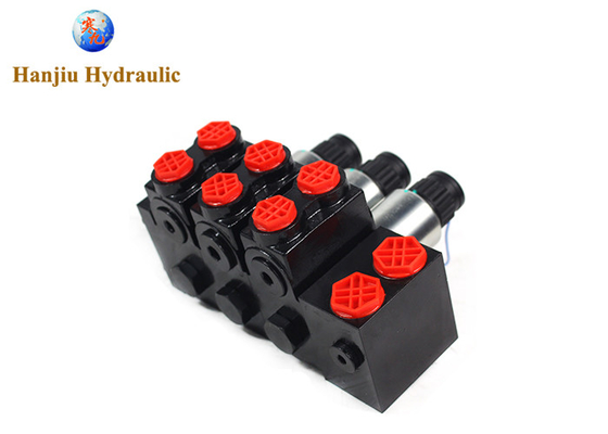 Construction Machines Directional Control Valve 3 Blocks 50 Liters Relief Valve