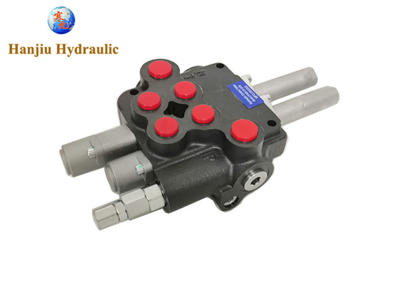 2 Levers Hydraulic Directional Control Valve 23gpm Air Manual Flow Rate Control Valve