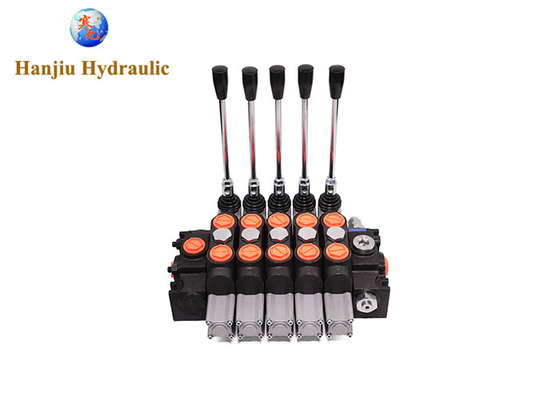 Dcv200 Sectional Mobile Directional Valves 5 Bank 3 Way 3 Position Spring Return Manual Control