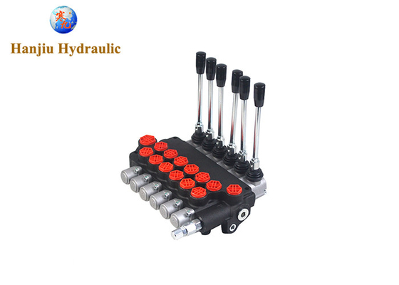 6p80f-Ot/Ot/Ot/Ot/Ot/Ot Mkz1 Hydraulic Control Valve 6 Spool 80 Lpm