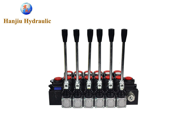 Mobile Directional Valves Dcv 200 Sectional 6 Levers Spring Centered Valves For Construction And Earth Moving Machines