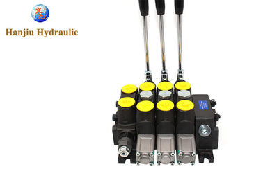 Hydraulic High Pressure Directional Valve Wheel Conveyors Valve 3 Ways Manual Control
