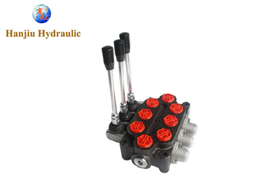 3 Spool Monoblock Directional Control Valve Double Acting Cylinder