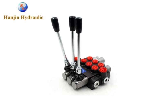 40 Liter Monoblock Directional Control Valve 3p40 Three Spools G 3/8"