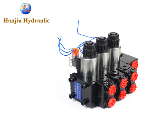 Construction Machines Directional Control Valve 3 Blocks 50 Liters Relief Valve