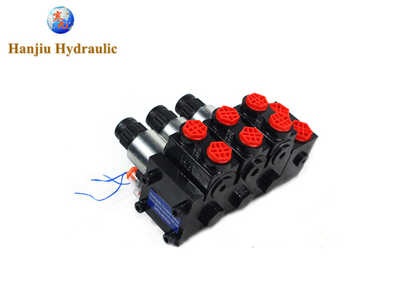 Construction Machines Directional Control Valve 3 Blocks 50 Liters Relief Valve