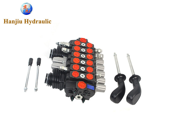 Hydrocontrol SD8 Series Hydraulic Joystick Control Valve 90 Liters 6 Levers With 2 Joysticks