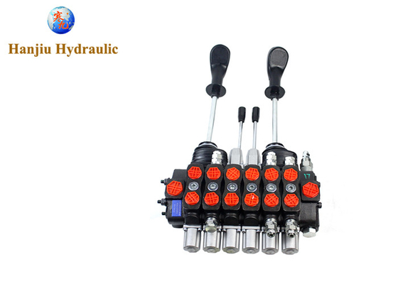 Hydrocontrol SD8 Series Hydraulic Joystick Control Valve 90 Liters 6 Levers With 2 Joysticks