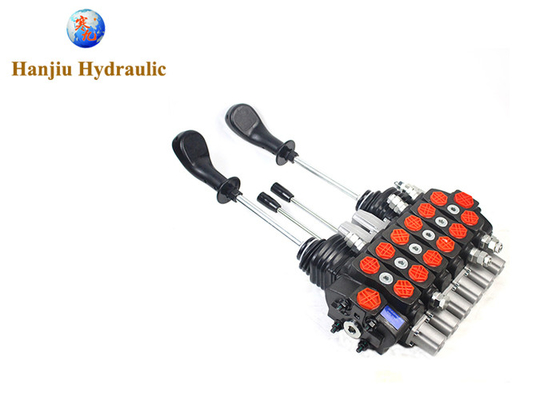 Hydrocontrol SD8 Series Hydraulic Joystick Control Valve 90 Liters 6 Levers With 2 Joysticks