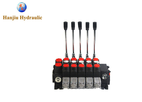 Hydraulic Directional Control Valve Dcv100 Manual High Pressure Valves 315 Bar 5 Spools For Cranes