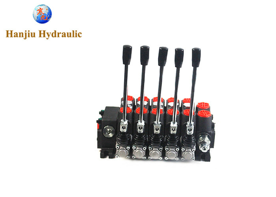 Hydraulic Directional Control Valve Dcv100 Manual High Pressure Valves 315 Bar 5 Spools For Cranes