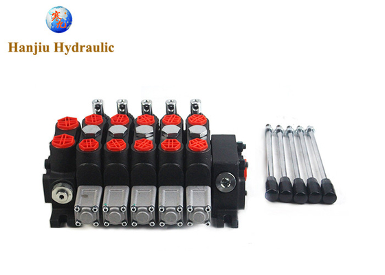 Hydraulic Directional Control Valve Dcv100 Manual High Pressure Valves 315 Bar 5 Spools For Cranes