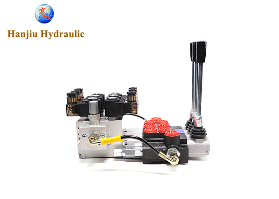 P40 4 Way 3 Position Spring Return Electrohydraulic Control 40 L/Min Monoblock Valves Hydraulic Control Valves