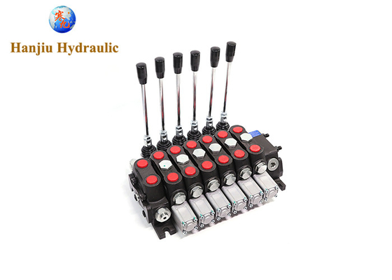 Dcv100 Sectional Mobile Directional Valves 4 Way 3 Position Spring Return Manual Control 100 L/M