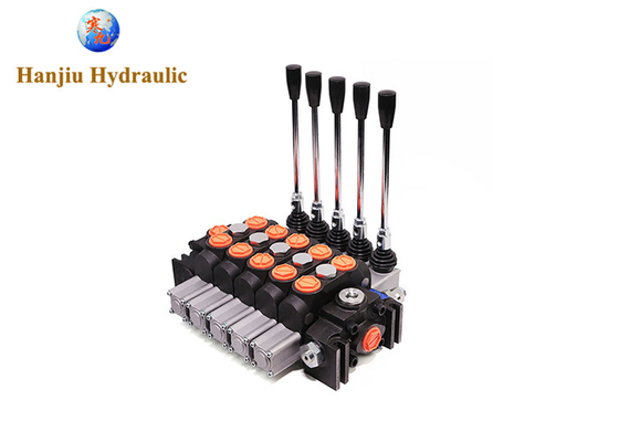 Dcv200 Sectional Mobile Directional Valves 5 Bank 3 Way 3 Position Spring Return Manual Control