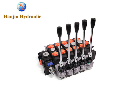 Dcv200 Sectional Mobile Directional Valves 5 Bank 3 Way 3 Position Spring Return Manual Control