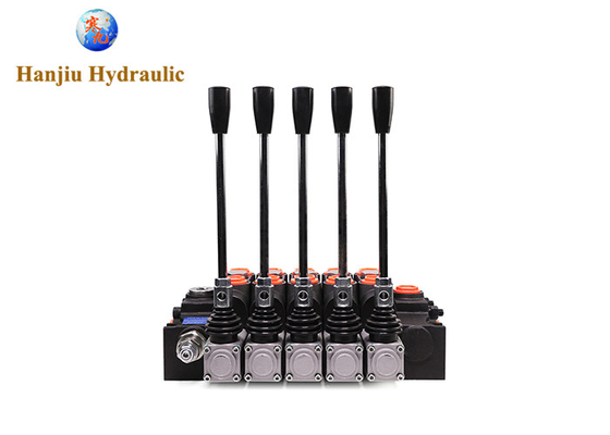 Dcv200 Sectional Mobile Directional Valves 5 Bank 3 Way 3 Position Spring Return Manual Control