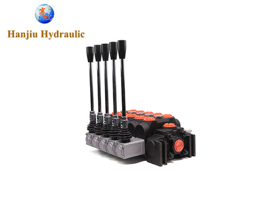 Dcv200 Sectional Mobile Directional Valves 5 Bank 3 Way 3 Position Spring Return Manual Control