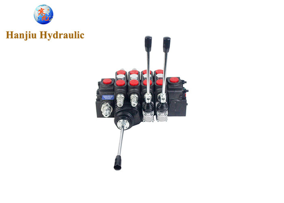 Dcv140 Hydraulic Directional Valve High Pressure Joystick Control Valve 2 Lever +1 Joystick