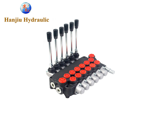 6p80f-Ot/Ot/Ot/Ot/Ot/Ot Mkz1 Hydraulic Control Valve 6 Spool 80 Lpm