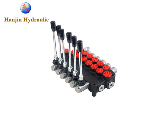 6p80f-Ot/Ot/Ot/Ot/Ot/Ot Mkz1 Hydraulic Control Valve 6 Spool 80 Lpm