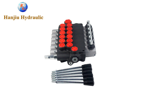 6p80f-Ot/Ot/Ot/Ot/Ot/Ot Mkz1 Hydraulic Control Valve 6 Spool 80 Lpm