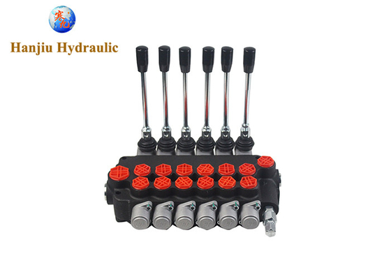 6p80f-Ot/Ot/Ot/Ot/Ot/Ot Mkz1 Hydraulic Control Valve 6 Spool 80 Lpm