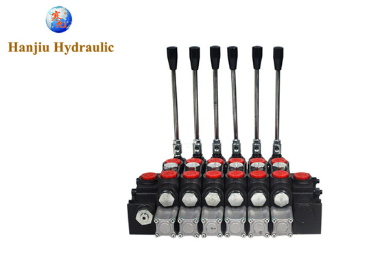 Mobile Directional Valves Dcv 200 Sectional 6 Levers Spring Centered Valves For Construction And Earth Moving Machines