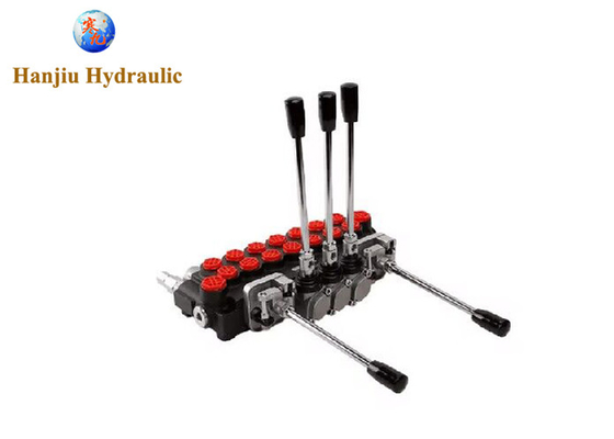 mini excavators, backhoe Loaders Hydraulic  monoblock valves with 2 joysticks P40 7 spool valve