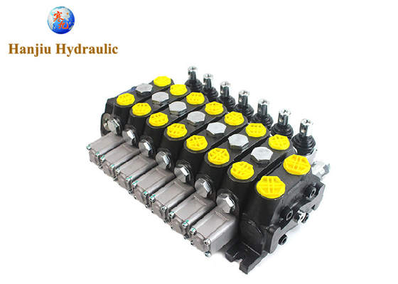 Hydraulic Command 100 Liters DCV100-7 Section Valves For Road Rescue Vehicle