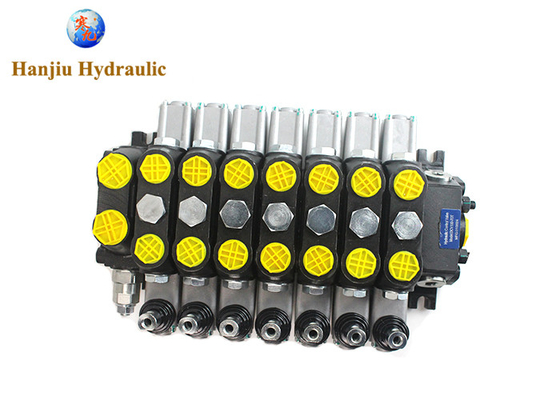 Hydraulic Command 100 Liters DCV100-7 Section Valves For Road Rescue Vehicle