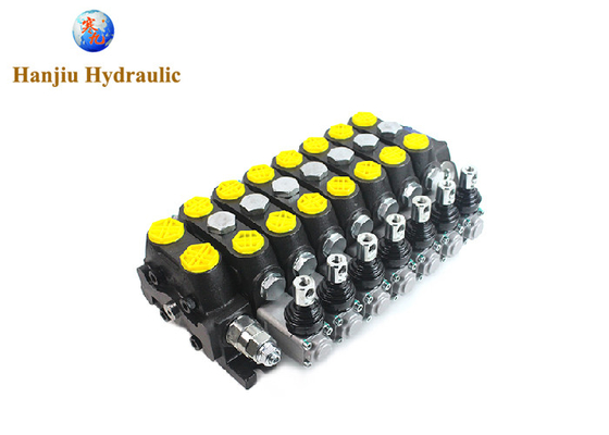 Hydraulic Command 100 Liters DCV100-7 Section Valves For Road Rescue Vehicle