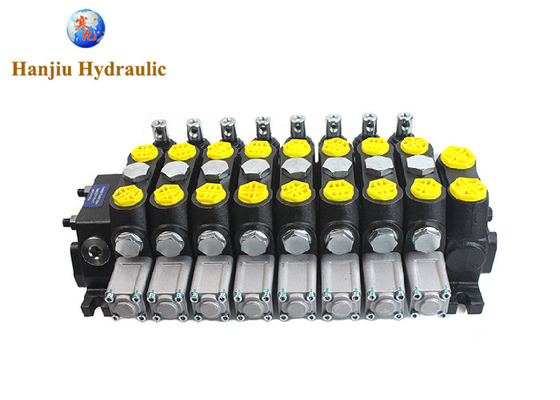 Hydraulic Modular Control DCV-100 L/MIN 8 Lever With Spring Return Type For Combine Harvester