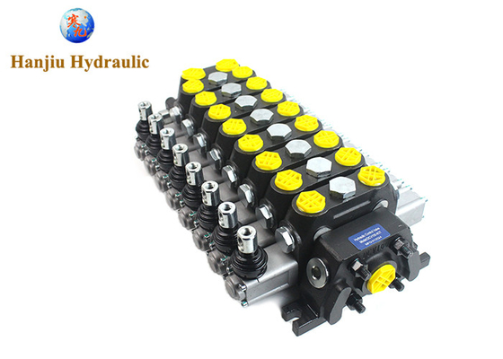 Hydraulic Modular Control DCV-100 L/MIN 8 Lever With Spring Return Type For Combine Harvester