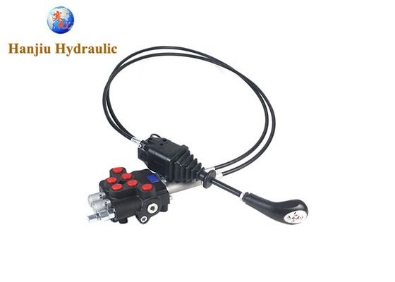 2 Spools 80 Liters 250 Bar Monoblock Control Valve Cable Joystick With Button For Tractor Hydraulic Valve