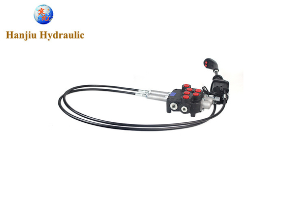 2 Spools 80 Liters 250 Bar Monoblock Control Valve Cable Joystick With Button For Tractor Hydraulic Valve