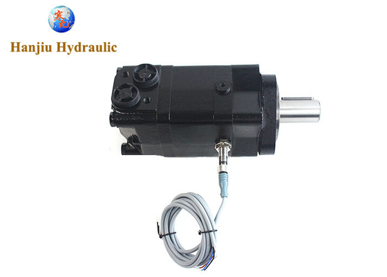Disc Valve Hydraulic Motor Key Shaft 32mm G1/2 Port Threads With Speed Sensor OMS315 MS315 BMSY315