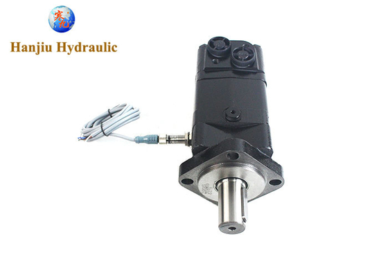Disc Valve Hydraulic Motor Key Shaft 32mm G1/2 Port Threads With Speed Sensor OMS315 MS315 BMSY315