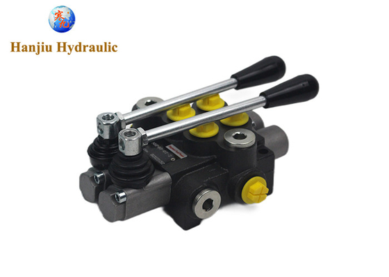 40 Liter Monoblock Control Valve P40 1 - 7 Spool G 1/2" Open Center Single Acting Spool