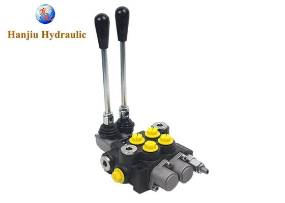 40 Liter Monoblock Control Valve P40 1 - 7 Spool G 1/2" Open Center Single Acting Spool