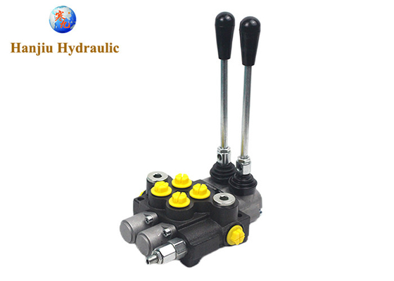 40 Liter Monoblock Control Valve P40 1 - 7 Spool G 1/2" Open Center Single Acting Spool