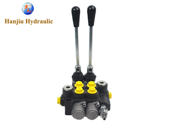 40 Liter Monoblock Control Valve P40 1 - 7 Spool G 1/2" Open Center Single Acting Spool