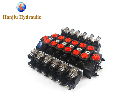 Hydraulic Multiple Sectional Directional Control Valve Hssd8 21gpm 12V 315 Bar Electric Valve