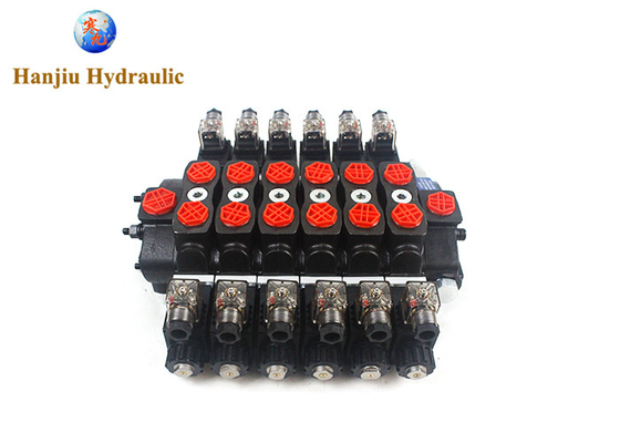Hydraulic Multiple Sectional Directional Control Valve Hssd8 21gpm 12V 315 Bar Electric Valve