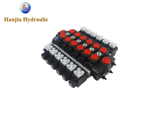 HSSD8DC 6 Spool Solenoid Directional Hydraulic Control Valve Fit For Agriculture Tractor And Construction Sanitation Mining