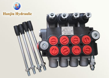 4 Spool Tractor Monoblock Hydraulic Directional Control Valve P40L/Min 31.5MPa Pressure