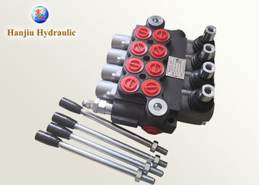 4 Spool Tractor Monoblock Hydraulic Directional Control Valve P40L/Min 31.5MPa Pressure